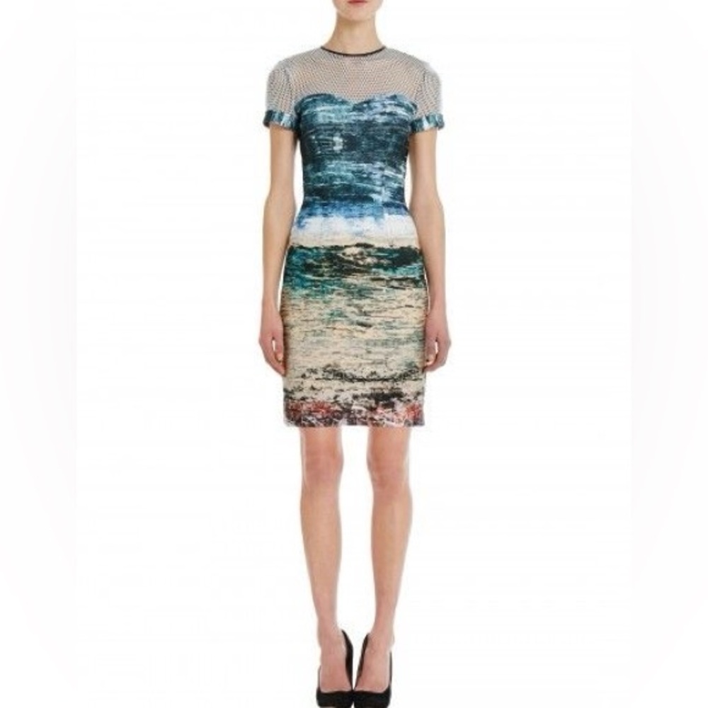 YIGAL AZROUEL Undersea Detail Mini Dress S $890